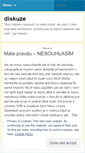 Mobile Screenshot of diskuze.wordpress.com