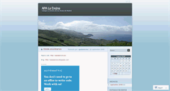 Desktop Screenshot of apalaencina.wordpress.com