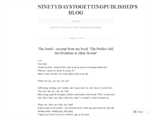 Tablet Screenshot of 90daysoryearstogettingpublished.wordpress.com