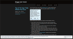 Desktop Screenshot of bloggerdanhacker.wordpress.com