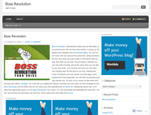 Tablet Screenshot of bossrevolution.wordpress.com