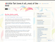 Tablet Screenshot of littletart.wordpress.com