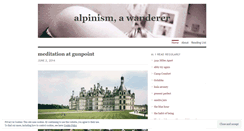 Desktop Screenshot of onalpinism.wordpress.com