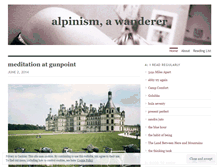 Tablet Screenshot of onalpinism.wordpress.com