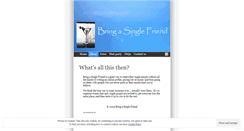 Desktop Screenshot of bringasinglefriend.wordpress.com