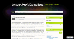 Desktop Screenshot of dancingromancing.wordpress.com