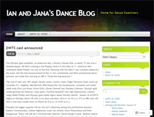 Tablet Screenshot of dancingromancing.wordpress.com