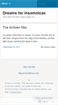 Mobile Screenshot of dreamsforinsomniacs.wordpress.com