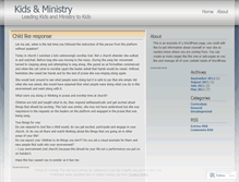 Tablet Screenshot of kidsandministry.wordpress.com