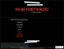 Tablet Screenshot of kaidapoet.wordpress.com