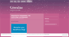 Desktop Screenshot of literalias.wordpress.com