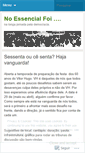 Mobile Screenshot of noessencialfoi.wordpress.com
