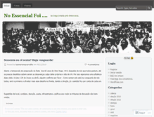 Tablet Screenshot of noessencialfoi.wordpress.com