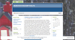 Desktop Screenshot of memoirofaredemptivelife.wordpress.com