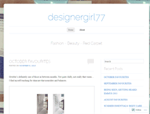 Tablet Screenshot of designergirl77.wordpress.com