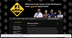 Desktop Screenshot of fourdowntheband.wordpress.com