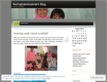 Tablet Screenshot of norhalizamdzainal.wordpress.com