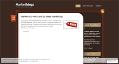 Desktop Screenshot of markethings.wordpress.com