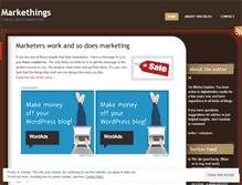 Tablet Screenshot of markethings.wordpress.com