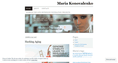 Desktop Screenshot of mariakonovalenko.wordpress.com