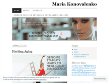 Tablet Screenshot of mariakonovalenko.wordpress.com