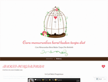 Tablet Screenshot of menurunkanberatbadantanpadiet.wordpress.com