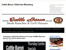 Tablet Screenshot of cattlebarontableviewblouberg.wordpress.com