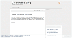 Desktop Screenshot of greenmice.wordpress.com