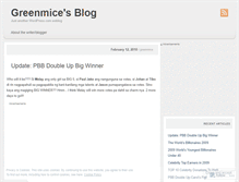 Tablet Screenshot of greenmice.wordpress.com