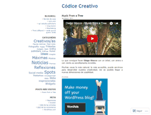 Tablet Screenshot of codicecreativo.wordpress.com