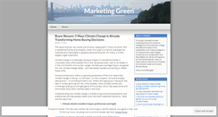 Desktop Screenshot of marketinggreen.wordpress.com