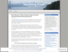 Tablet Screenshot of marketinggreen.wordpress.com