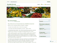 Tablet Screenshot of alimentese.wordpress.com