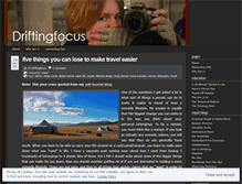 Tablet Screenshot of driftingfocus.wordpress.com