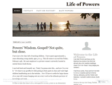 Tablet Screenshot of lifeofpowers.wordpress.com