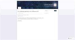 Desktop Screenshot of colonelkernel.wordpress.com