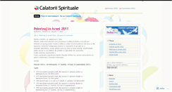 Desktop Screenshot of calatoriispirituale.wordpress.com