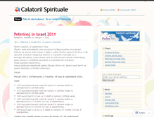 Tablet Screenshot of calatoriispirituale.wordpress.com