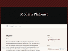 Tablet Screenshot of modernplatonist.wordpress.com