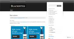 Desktop Screenshot of blackbytes.wordpress.com