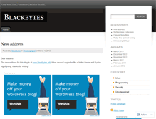 Tablet Screenshot of blackbytes.wordpress.com