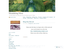 Tablet Screenshot of meanderingmuse.wordpress.com