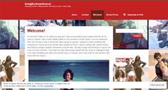 Desktop Screenshot of livingthedreamforever.wordpress.com
