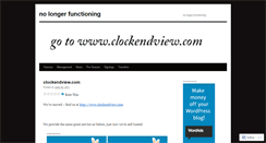 Desktop Screenshot of clockendview.wordpress.com