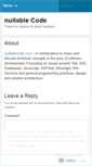 Mobile Screenshot of nullablecode.wordpress.com