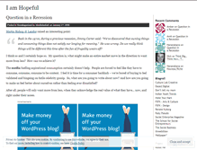 Tablet Screenshot of iamhopeful.wordpress.com