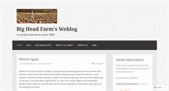Desktop Screenshot of bigheadfarm.wordpress.com