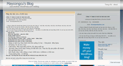 Desktop Screenshot of maycongcu.wordpress.com