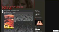 Desktop Screenshot of cristinafernandezmartinez.wordpress.com