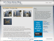 Tablet Screenshot of jossingalongblog.wordpress.com